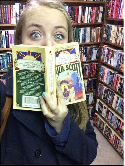 Great Scott! Next years editor-in-chief, Senior Mia Field, is reading a novel by Paul Scott!