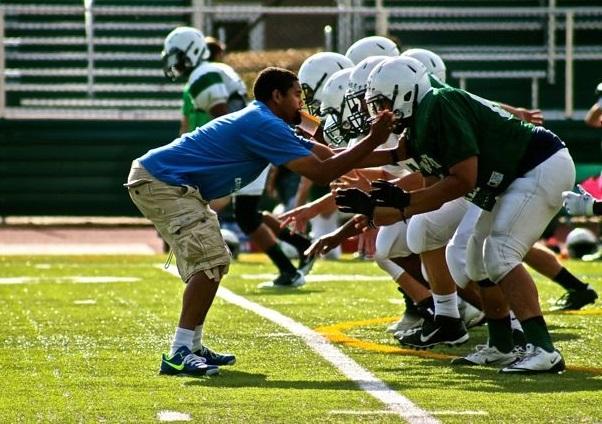 Coach Hogwood guides his players to victory.