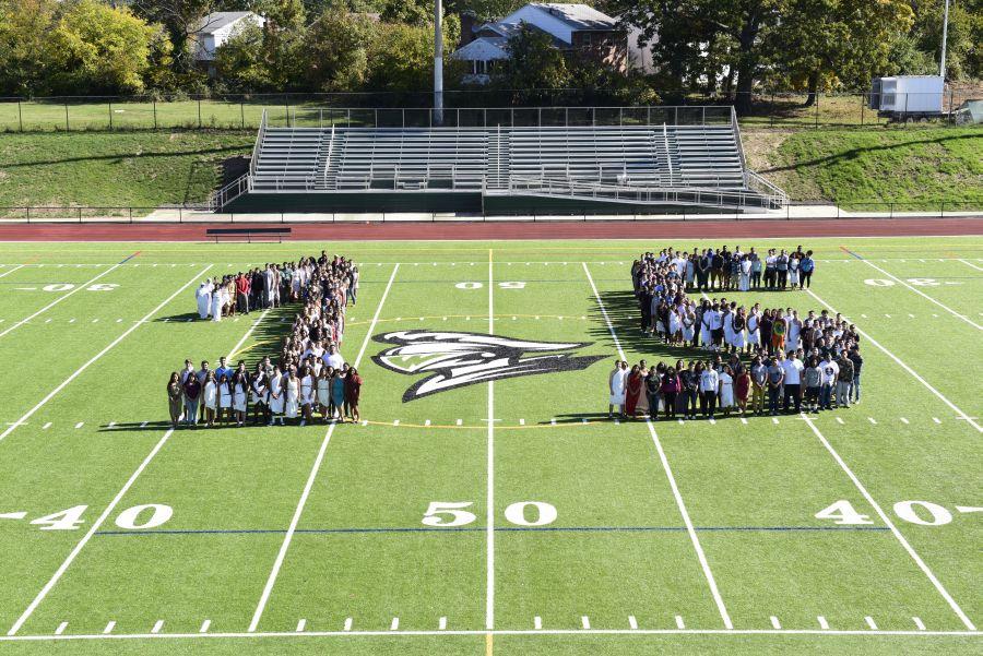 Senior picture day would not be the same without the new field!