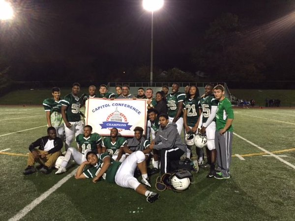 The boys after winning their Conference 13 Championship title. 