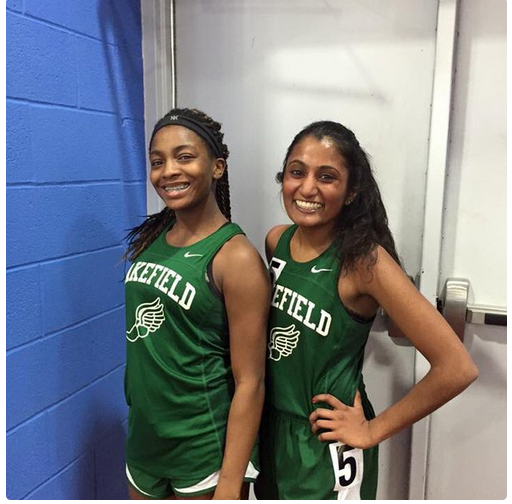 Cierra (left) & Lydia (right) after they qualified for States.