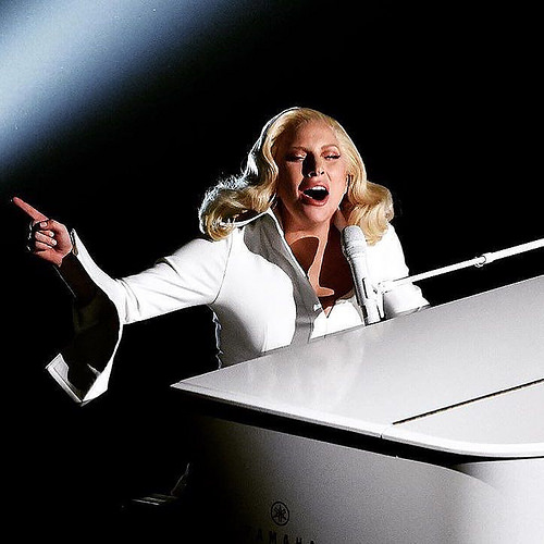 Lady Gaga performing at The Oscars on Sunday. 
 License per CC: http://tinyurl.com/z3povfp


