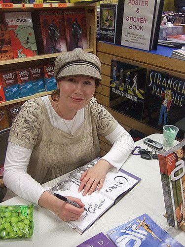 The author, G. Willow Wilson, at Comicopia in 2009.