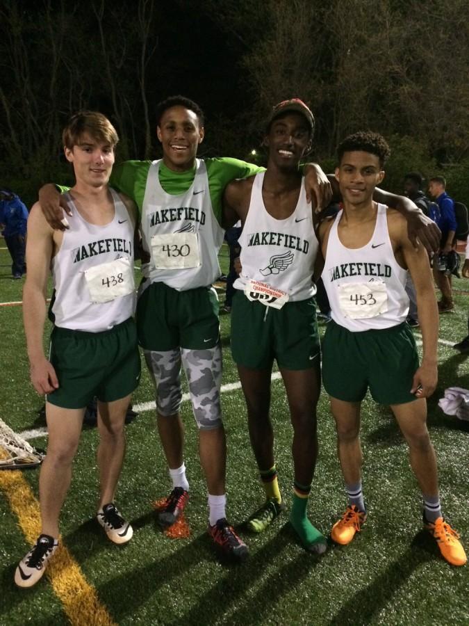 The 4X4 team poses for a picture. Xaviers shoe is still off from when he lost it during the race.