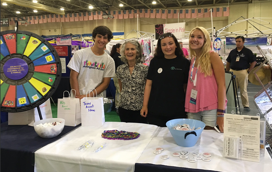 Teen Network Board at the county fair this past summer. 