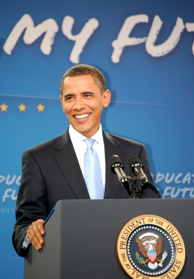 Obama when he visited Wakefield in 2009. 