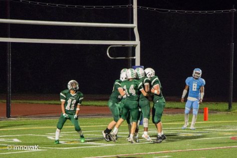 Wakefield celebrating after they score.