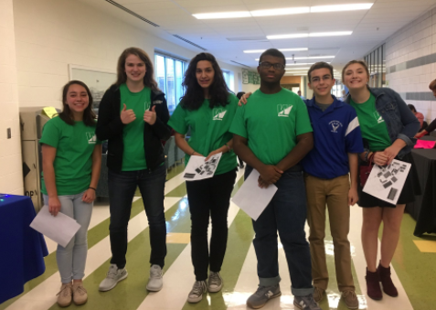 Upstanders help on College Fair night at Wakefield.