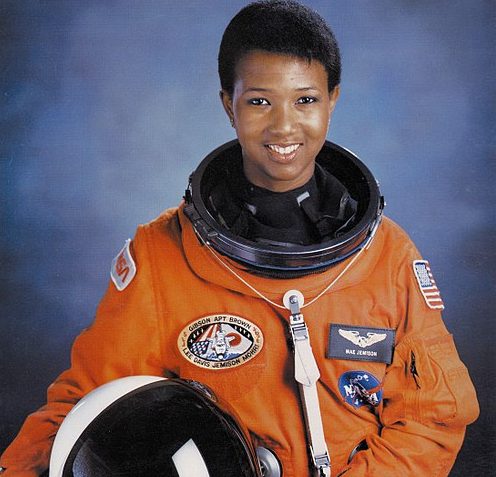 Dr. Mae C. Jameson is the first African American woman in space. Look at her glow.