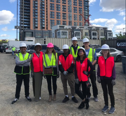 Ms. Maitland took Wakefield students to the Ike North building in Old Town. She said, hands on learning of architecture & construction mgmt...such an insightful opportunity by @HordCoplanMacht. AND you, Ms. Maitland! Thank you!