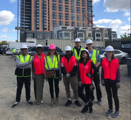 Ms. Maitland took Wakefield students to the Ike North building in Old Town. She said, "hands on learning of architecture & construction mgmt...such an insightful opportunity by @HordCoplanMacht." AND you, Ms. Maitland! Thank you!