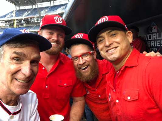 Even Bill Nye got into the Nats hype.