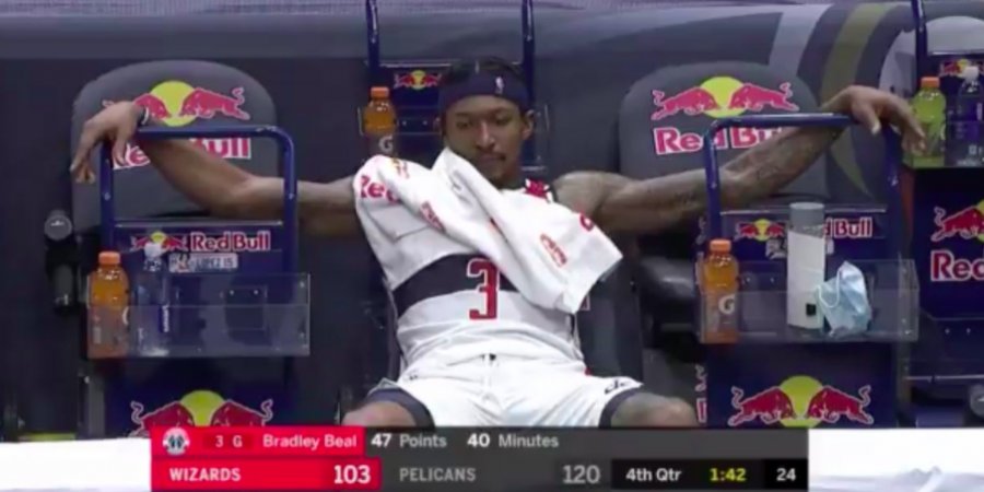 Bradley Beal after making 47 of the 106 points in the game and still losing to the Pelicans.