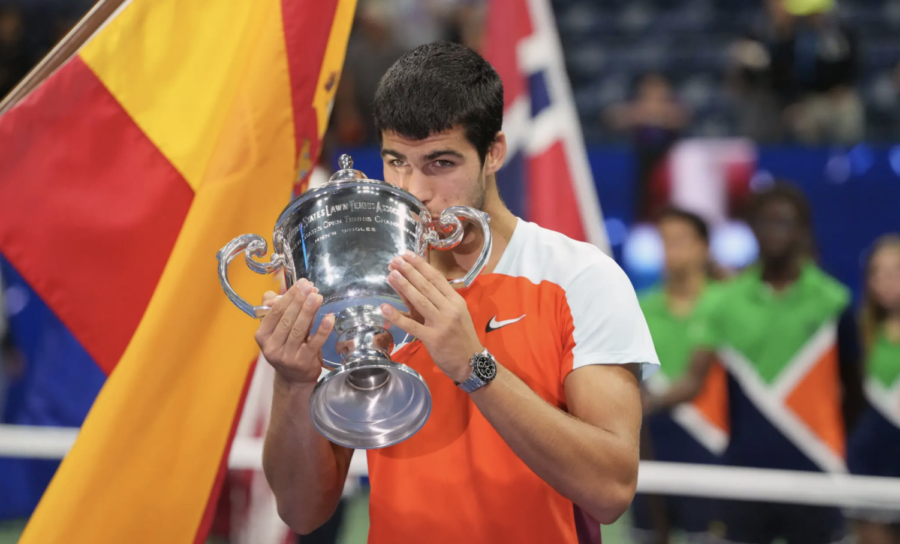 Carlos Alcaraz, 19, became the youngest man to win a Grand Slam title since Rafael Nadal in 2005.