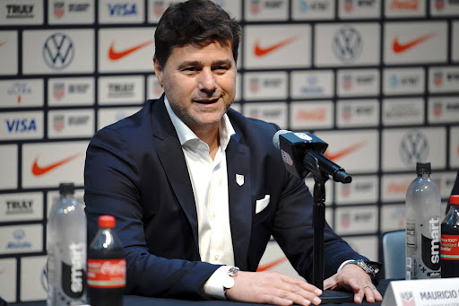 NEW YORK, NEW YORK - SEPTEMBER 13: Mauricio Pochettino speaks to the media during a press conference after being introduced as the head coach of the U.S. Soccer Men's National Team at Hudson Yards on September 13, 2024 in New York City. (Photo by Evan Bernstein/Getty Images)