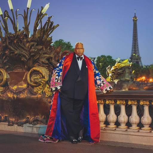 Photo found at www.elledecor.com of fashion icon André Leon Talley.