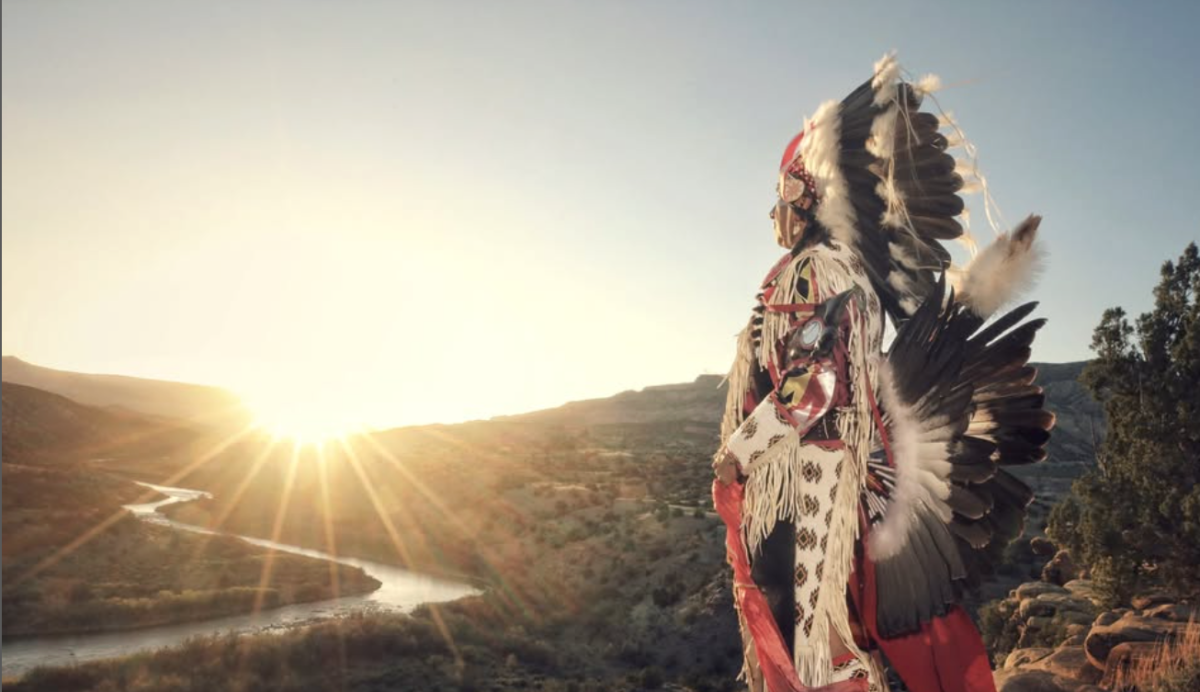 Documentary photographer and National Geographic Explorer Chris Rainier is working on a powerful multi-year project documenting Pow Wow dancers and their regalia across the U.S. and Canada. 
Photo found at PowWows.com on IG