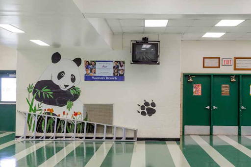 A mural in the Old Wakefield building. Picture found in the Gary Kubicek Collection at wakefieldalumni.org